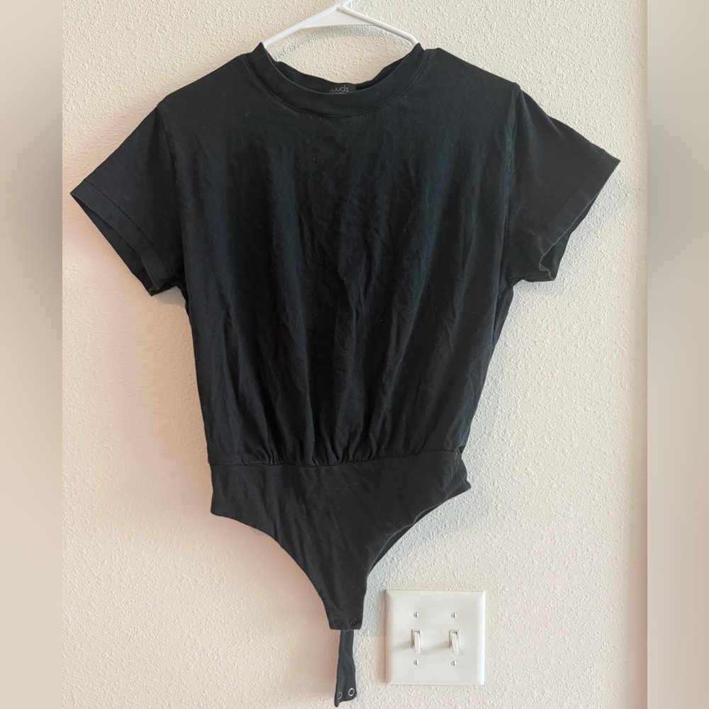 Nuuds Black Everyday T-shirt Bodysuit